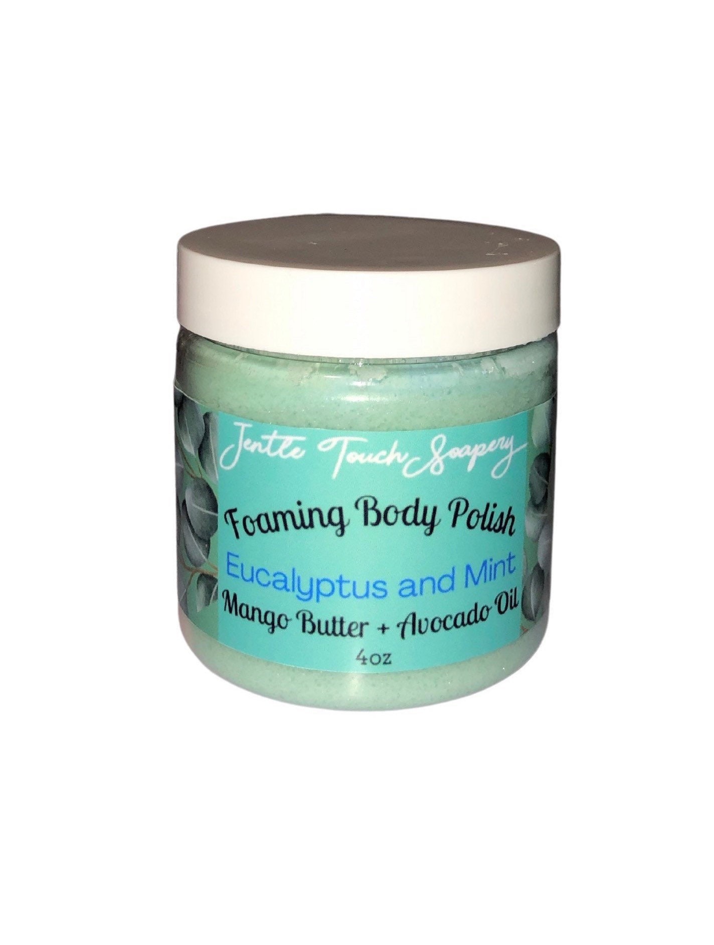 Eukalyptus Und Spearmint-Whipped-Seife Zuckerpeeling-Duftig Feuchtigkeitsspendend - Schäumende Körperpolitur-Peeling-Peeling von Etsy - Jentletouchsoapery