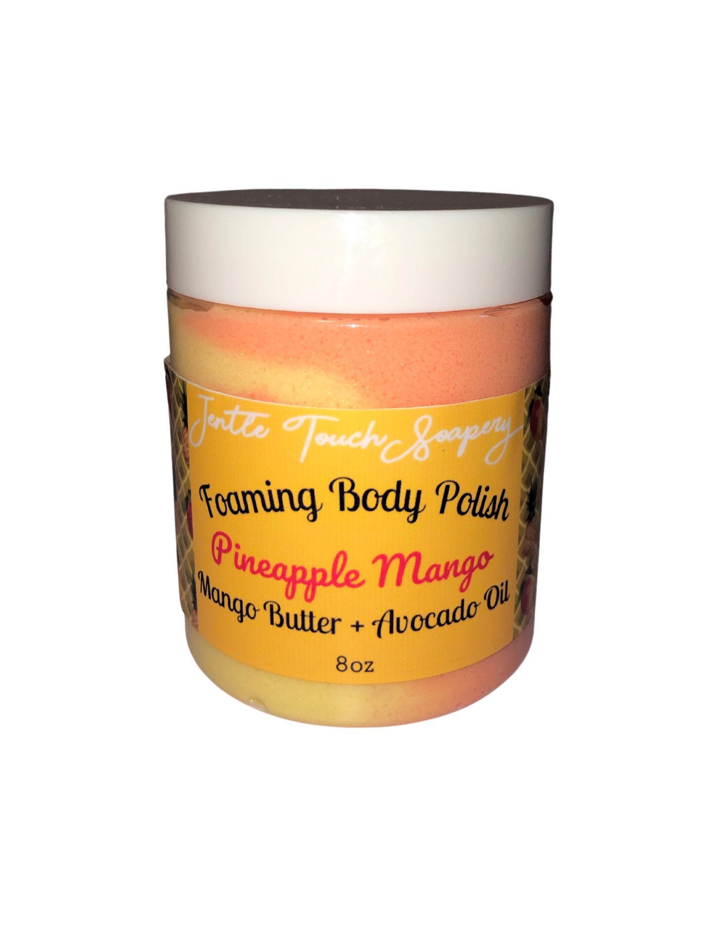 Schwarze Ananas Mango-Whipped Seife Zuckerpeeling-Duftig Feuchtigkeitsspendend - Schäumende Körperpolitur-Peeling-Peeling von Etsy - Jentletouchsoapery