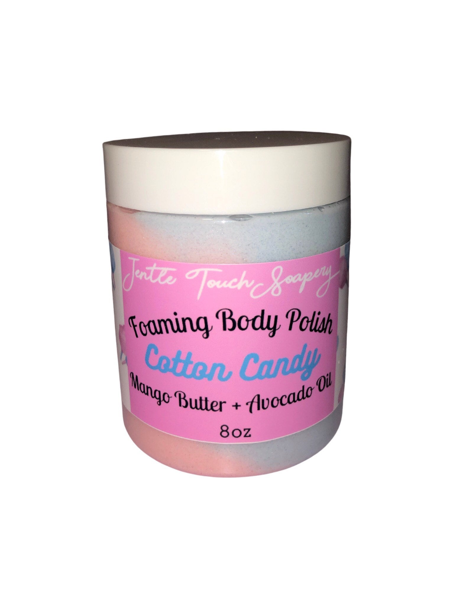 Schwarze Eigen-Cotton Candy-Schlagseife Zuckerpeeling-Duftende Feuchtigkeitsspendende Körperpolitur-Peeling-Peeling von Etsy - Jentletouchsoapery