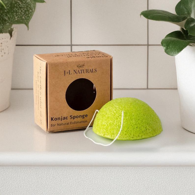 Grün Minze | Konjak Schwamm Zero Waste Peeling-Schwamm Für Fettige Mischhaut Grün Minze | Konjak Schwamm Zero Waste Peeling-Schwamm Für Fettige Mischhaut von Etsy - JnLNaturals