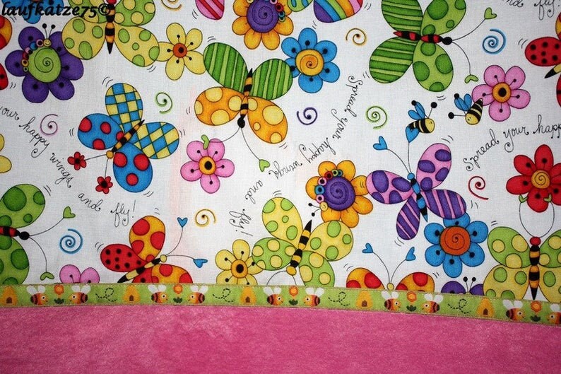 Bezug Für Wickeltisch Blumen & Bienen Bunt 75 X 55 cm von Etsy - JoNiLuc