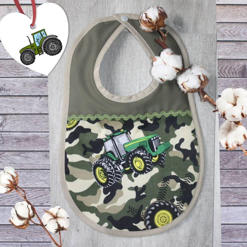 Lätzchen 6 - 36 Monate John Deere Traktor Camouflage von Etsy - JoNiLuc