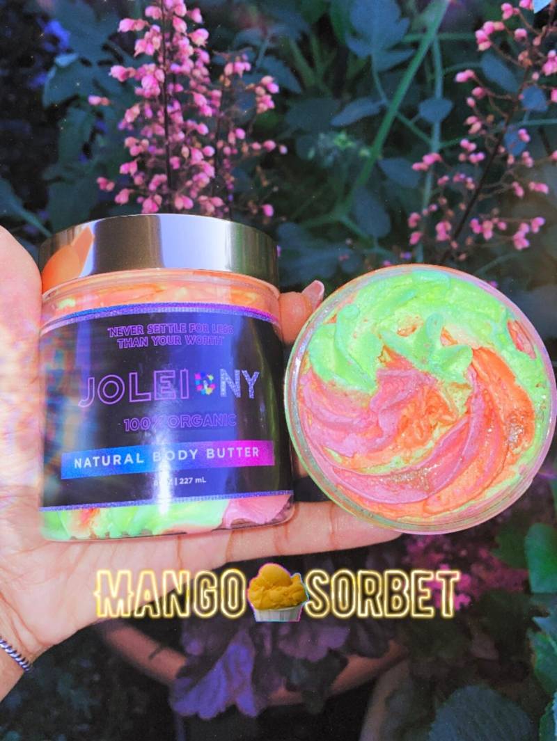 Mango Sorbet Body Butter - Whipped Shea Kokum Schimmernde Luxuriöse von Etsy - JoleiNYShop