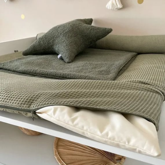 Wickelbezug Waffel Khaki/80x75 77x75 75x75 78x78 cm Nach Maß Individuelle Maße von Etsy - JonaleeShop