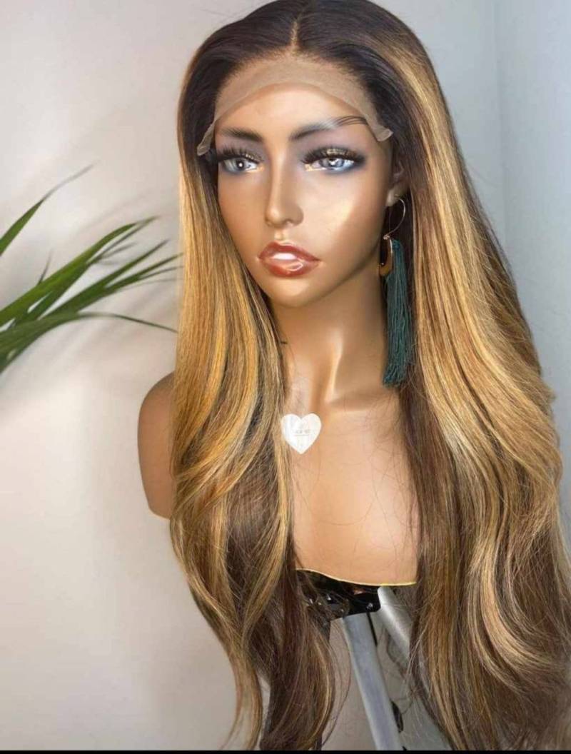 Herbst Individuelle Farbe 13x4 Frontal Spitze Wig Human Hair von Etsy - JoyBeautyBoutique