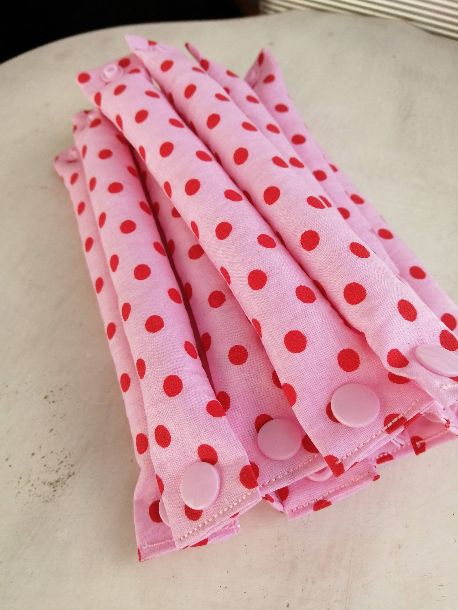 Schlafwickler Lockenwickler Wickler Curler Punkte Polka Dots von Etsy - JuliaSeyfarthMode