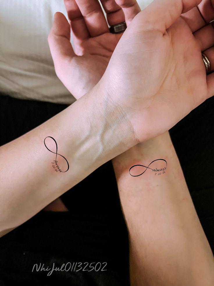 Infinity Liebe Symbol Temporäres Tattoo-Paar Tattoo-Benutzerdefinierte Tattoo Set-Tattoo Liebhaber Geschenk-Paar Geschenk Für Freund-Valentinstag von Etsy - JulienPShop