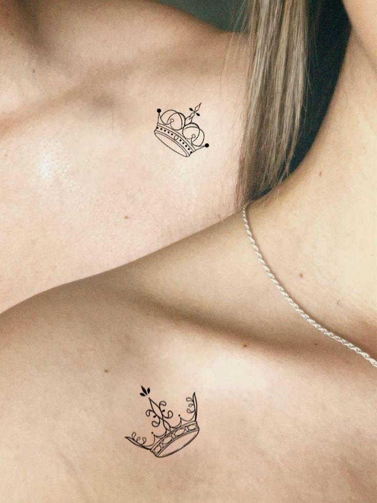 König Und Königin Krone Temporäres Tattoo-Paar Tattoo-Benutzerdefinierte Tattoo Set-Tattoo Liebhaber Geschenk-Paar Geschenk Für Freund-Valentinstag von Etsy - JulienPShop