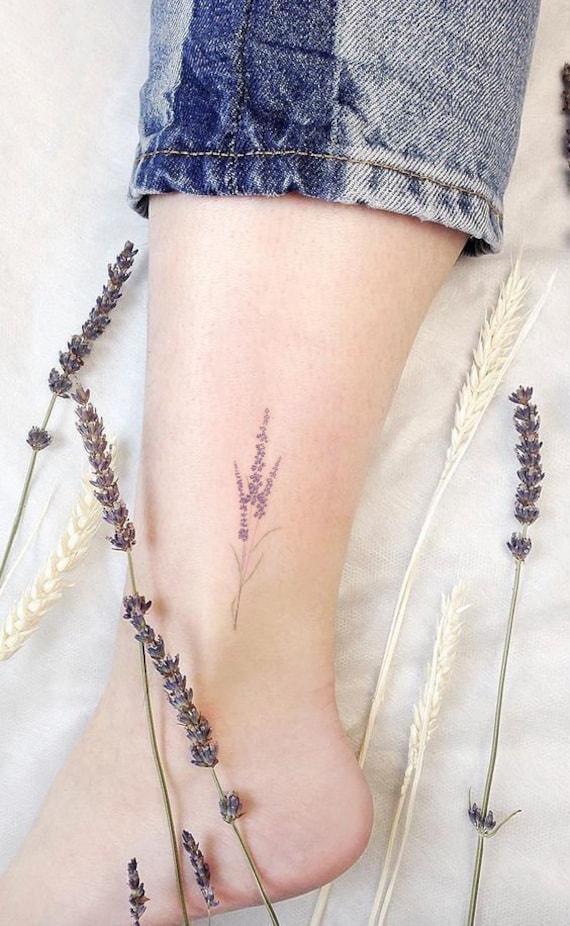 Wildblumen Temporäre Tattoo-Lavendel Frauen Tattoo Idee-Blumen Tattoo-Temporäres Set-Geschenk Für Freund-Freundschaft Geschenk-Bachelorette Party von Etsy - JulienPShop