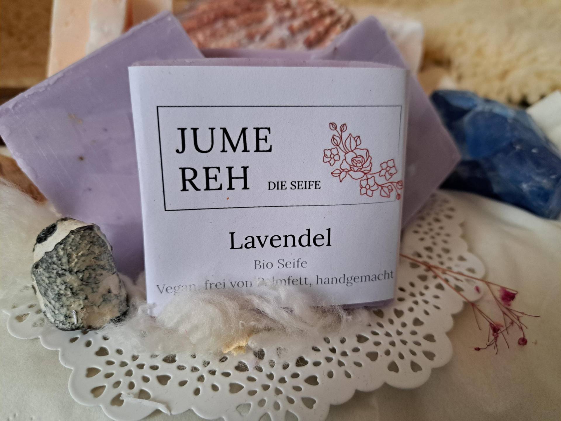 Glitzernde Lavendelseife, Handgemacht. Ca. 100Gr Pro Stück von Etsy - JumeReh