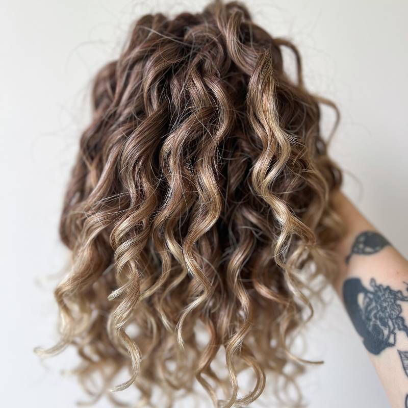 Braune Bis Blond Lockige Haarverlängerungen, Doppelende, Kunstfaser Boho Zopf in Locken, Natürlicher Look Gehäkelte Dreadlockverlängerungen Mit von Etsy - KIRINDREADS