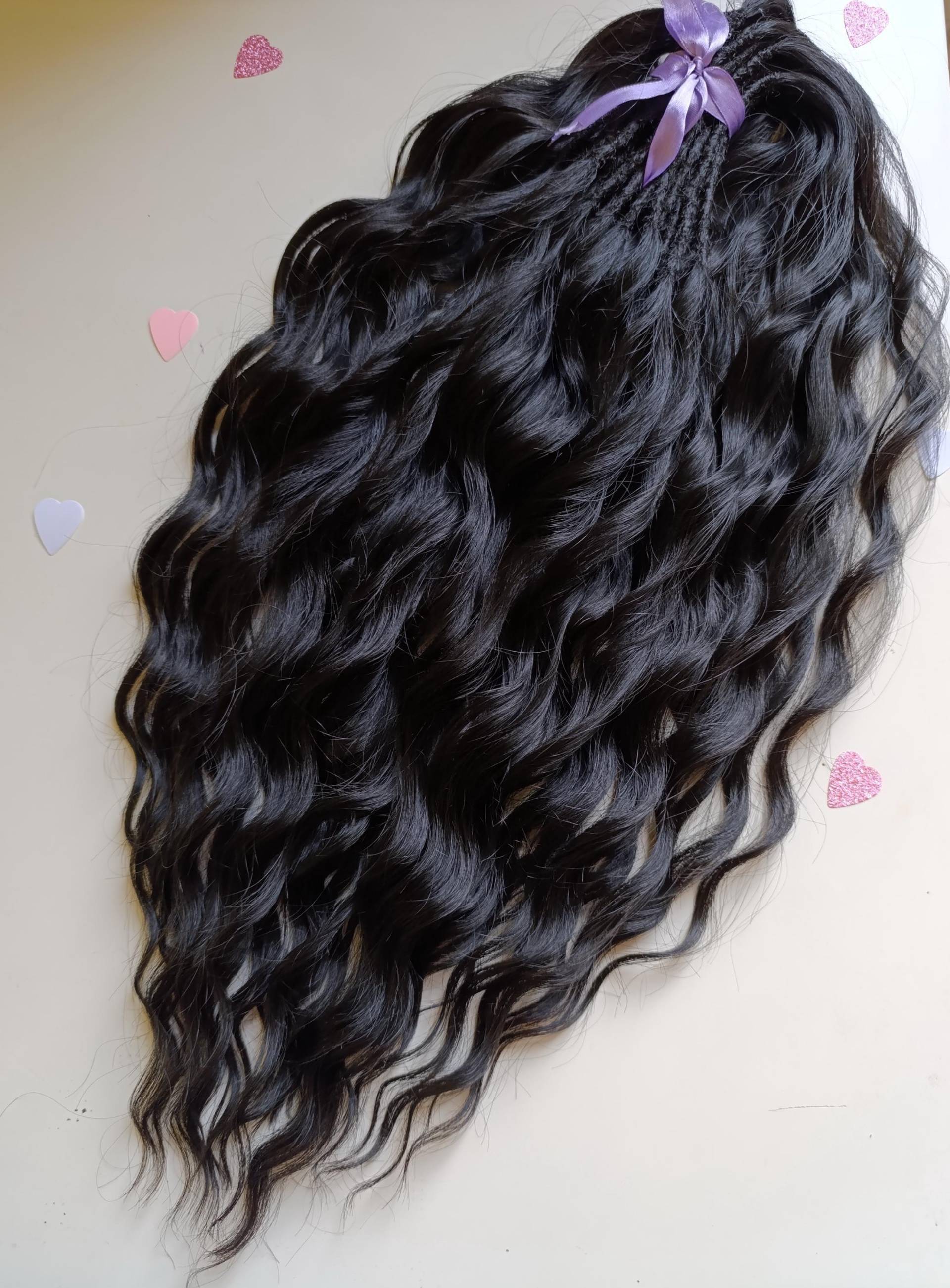 Schwarze Locken/Lockige Wellen Und Lange Gewellte Haare Schwarze Locken/Lockige Wellen Und Lange Gewellte Haare von Etsy - KIRINDREADS