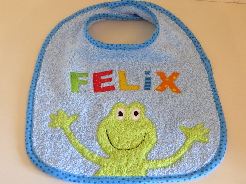 Lätzchen Freddie Frosch Lätzchen Freddie Frosch von Etsy - KLEiNERFiLZi