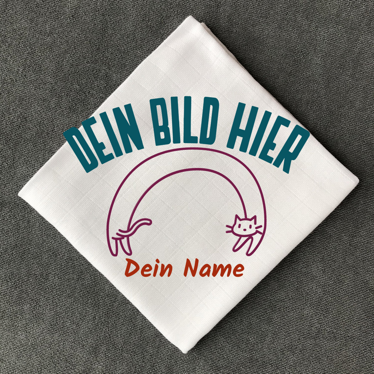 Spucktuch Mit Deinem Bild Und Text, Personalisierbares Mulltuch, Farbe Weiß Spucktuch Mit Deinem Bild Und Text, Personalisierbares Mulltuch, Farbe Weiß von Etsy - KUKNAx