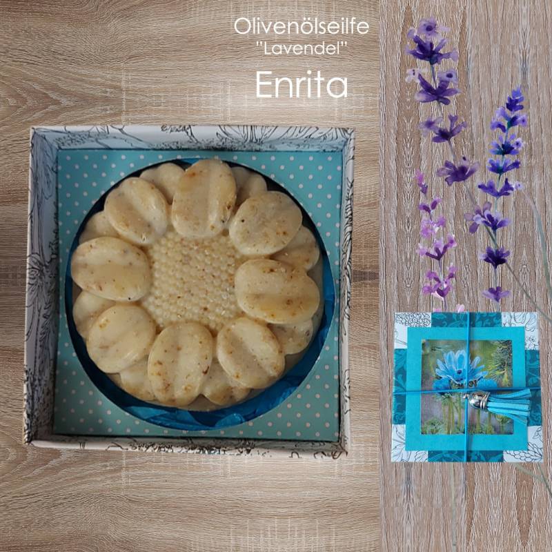 Olivenölseife | Geschenkbox + "Lavendel" - Enrita Natürliche, Kaltgerührte, Rustikale Motivseife Kleines Geschenk von Etsy - KarlbergKreativ