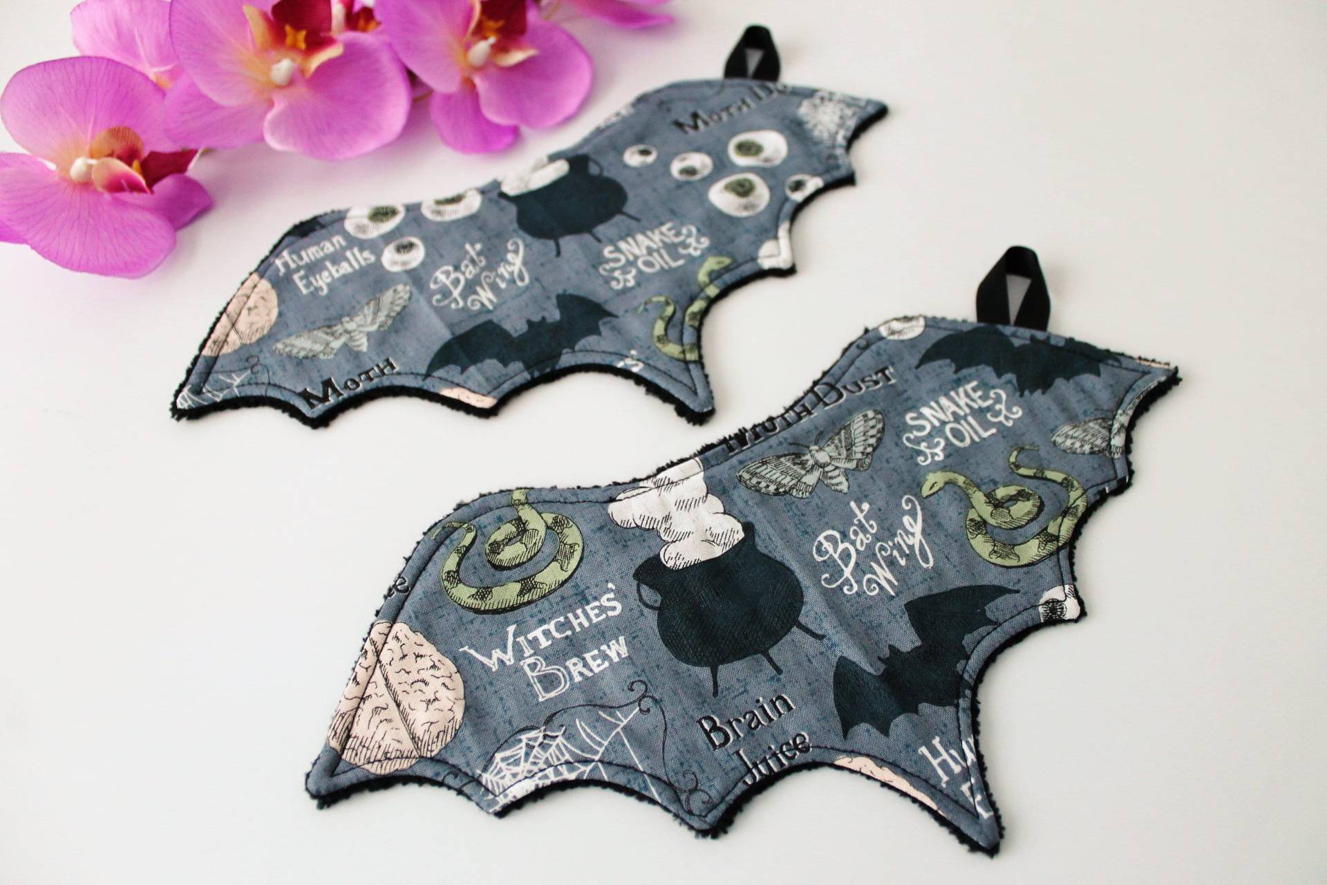 Individuelle Waschpads Waschbare Reinigungspads Fledermaus Abschminkpads "Fledermaus Flitzi" Mit Aufhängung "Wicca" von Etsy - KathiKaboom