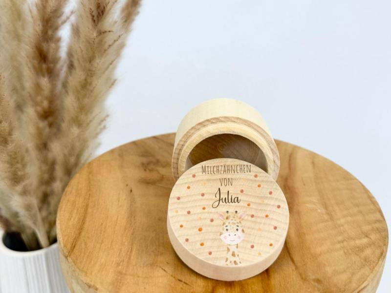 Milchzahndose Personalisiert, Zahndose Holz, Dose Für Milchzähne, Milchzähne Mit Namen, Linos Punkten von Etsy - Kidslino