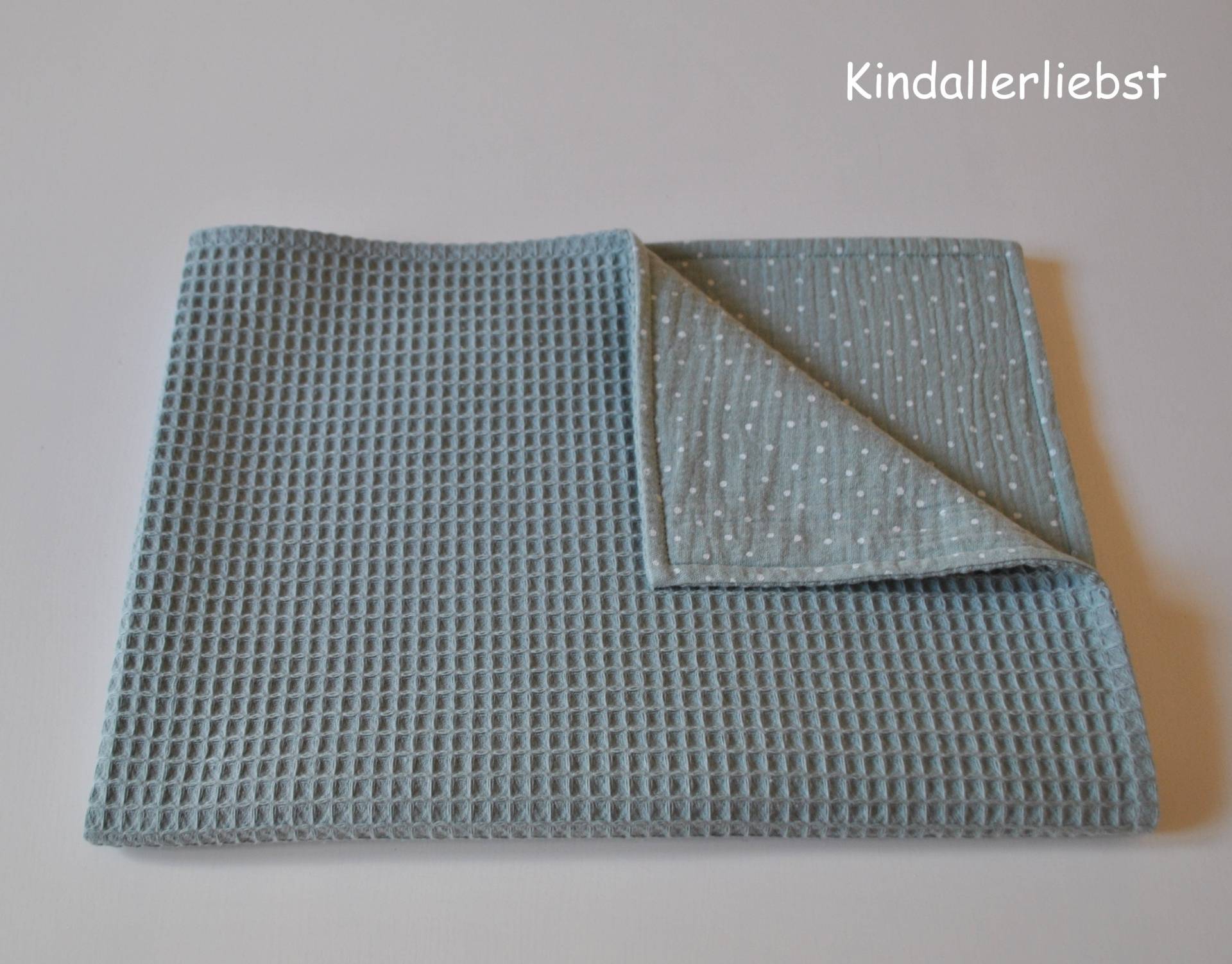 Babydecke Kuscheldecke Waffelpique Musselin Altgrün Babydecke Kuscheldecke Waffelpique Musselin Altgrün von Etsy - Kindallerliebst