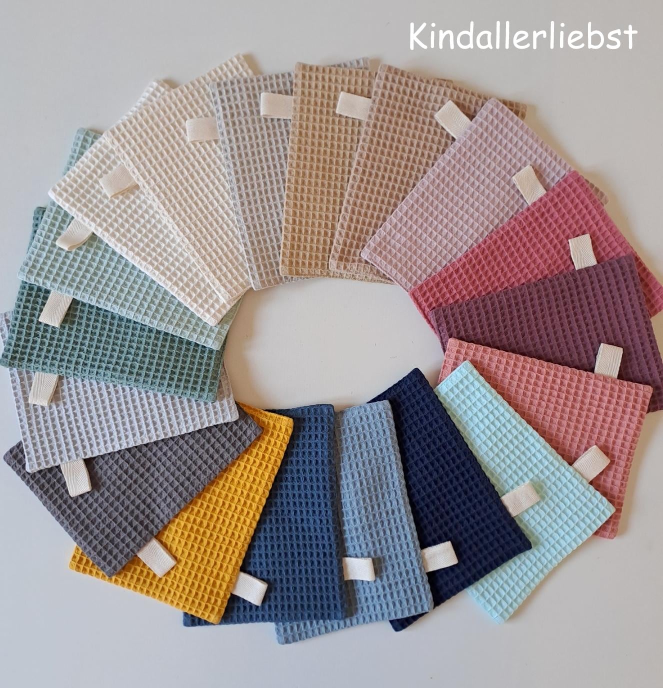 Waschlappen Waffelpique 100% Baumwolle Viele Farben Waschlappen Waffelpique 100% Baumwolle Viele Farben von Etsy - Kindallerliebst
