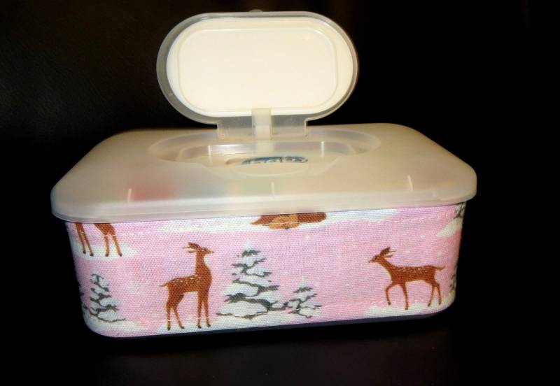 Feuchttücherbox - Rehe Im Winterwald von Etsy - KinderkramDE