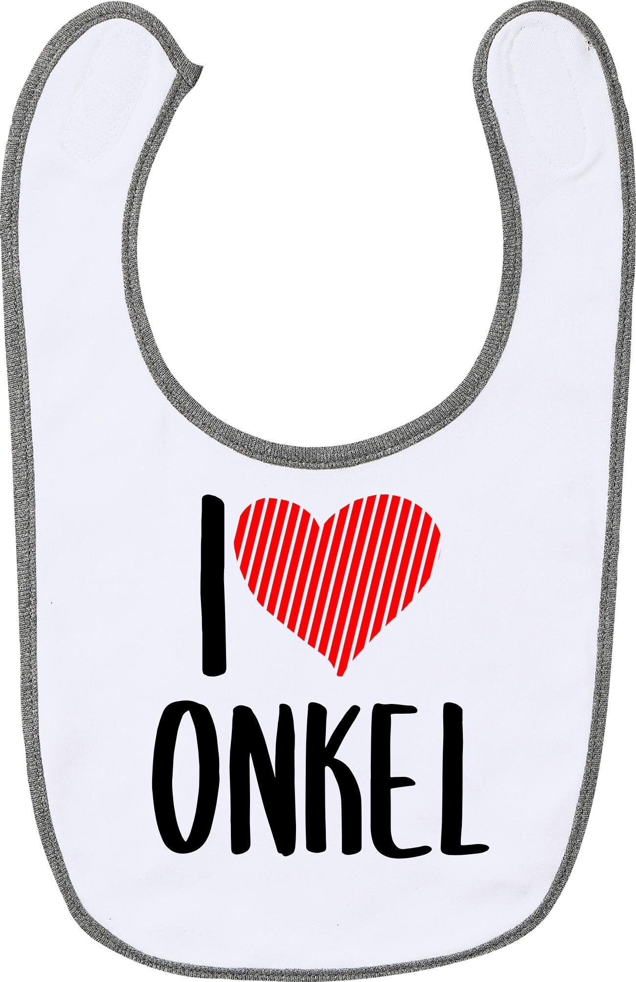 Baby Latz "I Love Onkel" Lätzchen von Etsy - Kleckerliese