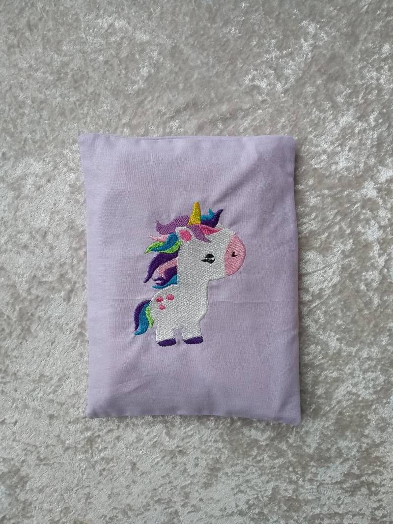 Wärmekissen, Einhorn-stickerei, Flieder von Etsy - KleineWohlmanufaktur