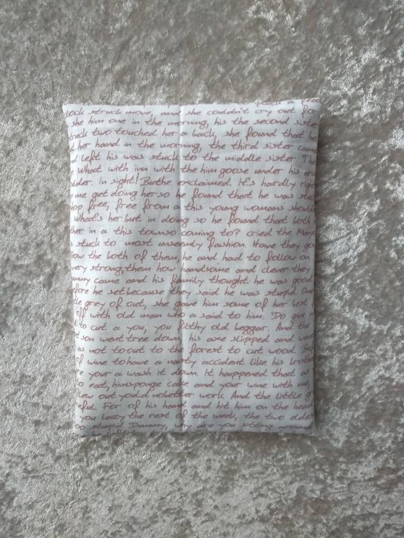 Wärmekissen, Schrift, Weiß von Etsy - KleineWohlmanufaktur