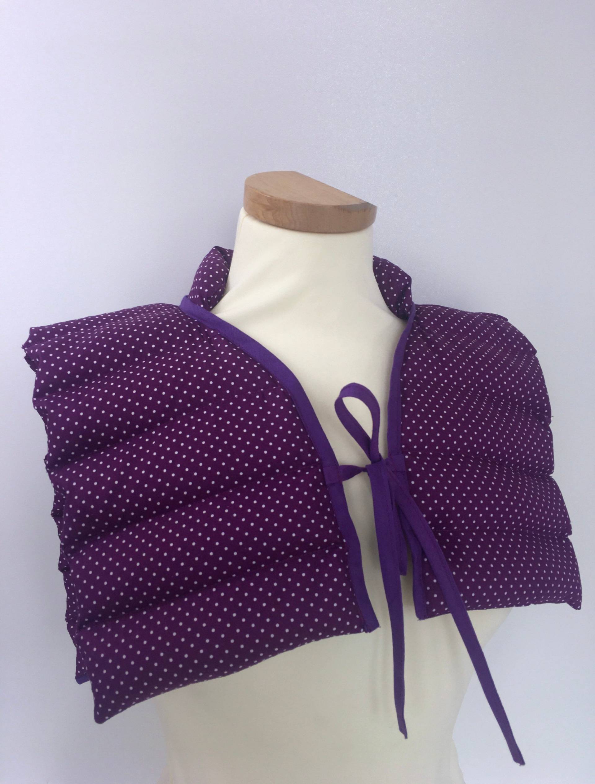 xxl Nackenkissen - Wärmekissen -Körnerkissen „Violett Mit Tupfen" von Etsy - KleinesAtelier