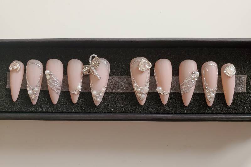 Elegantes Beige 10Er Set Zum Aufbügeln von Etsy - KnailsArt