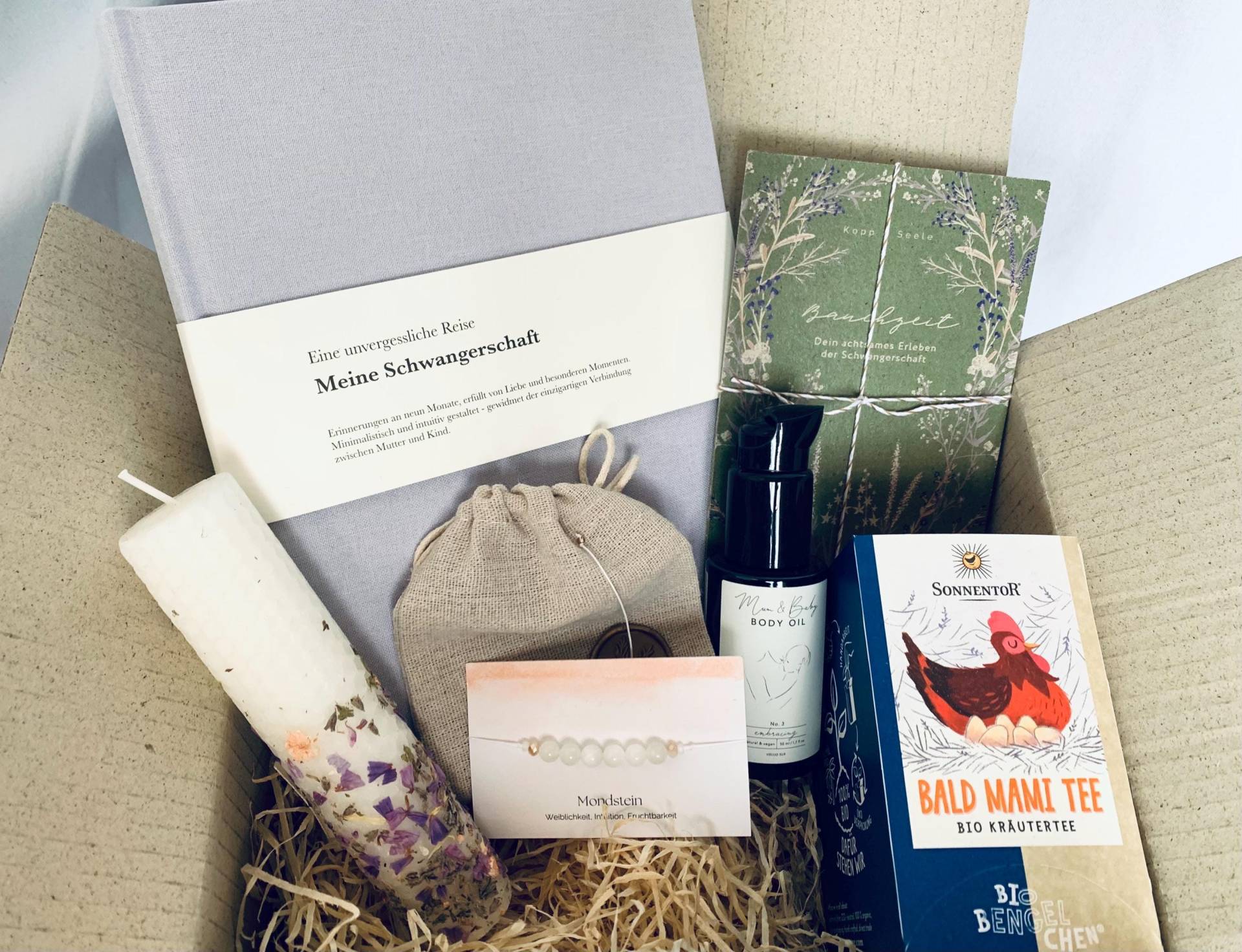 Achtsame Schwangerschaft L Geschenkbox Für Werdende Mamas, Geschenk Schwanger, Mutterschutz von Etsy - KoppundSeele