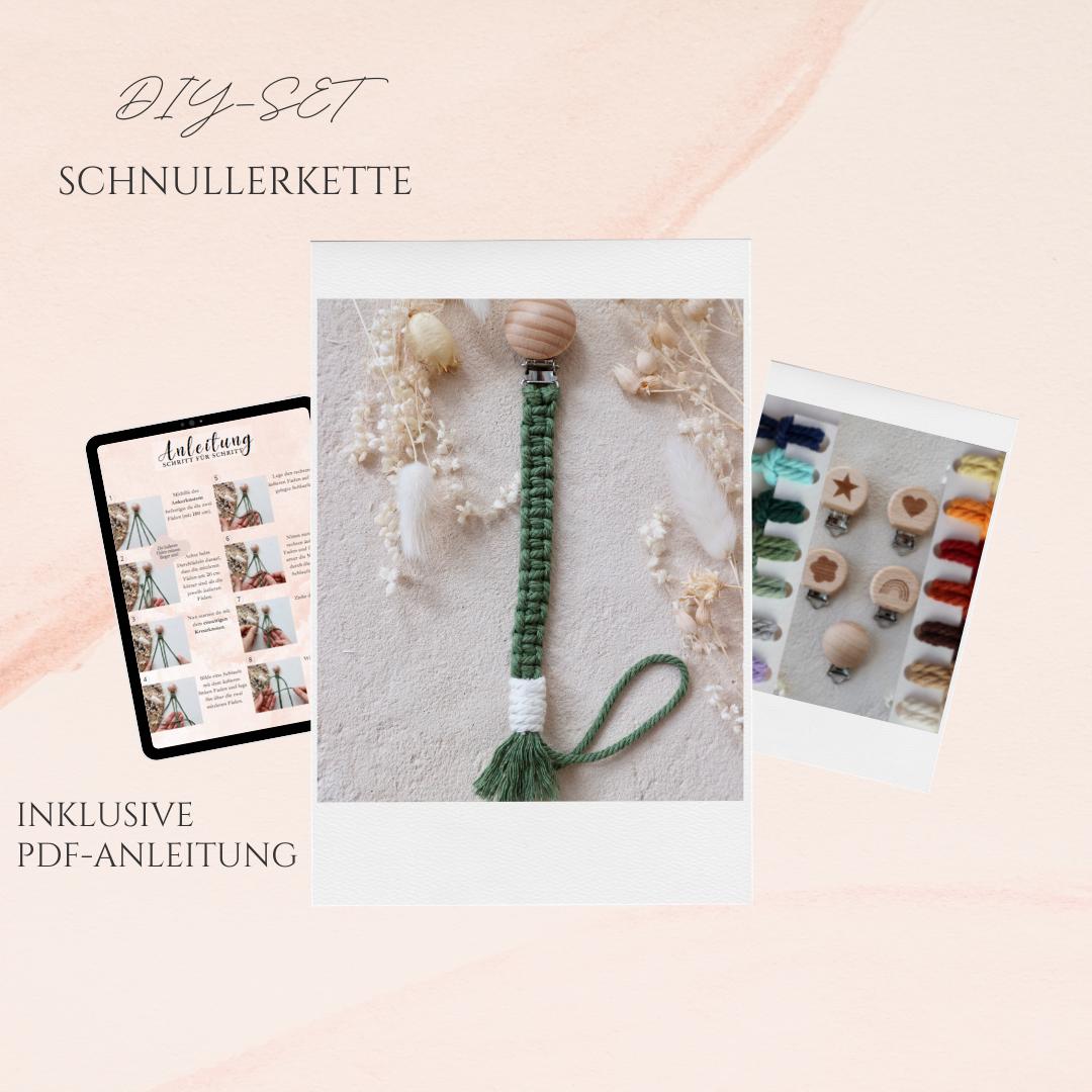 Schnullerkette | Diy-Set Makramee Pdf-Anleitung + Material Geschenk Kreative-Auszeit von Etsy - KreativSchachtelShop