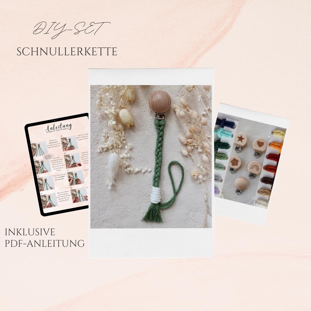 Schnullerkette | Diy-Set Makramee Pdf-Anleitung + Material Geschenk Kreative-Auszeit von Etsy - KreativSchachtelShop