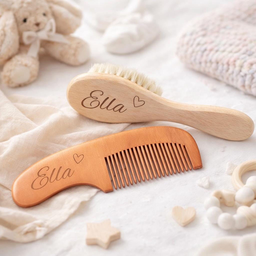 Baby Haarbürste & Kamm Babyshower Geburt Geschenk Mama Mom To Be Geschenkidee Gravur Mädchen Junge Baby Haarbürste & Kamm Babyshower Geburt Geschenk Mama Mom To Be Geschenkidee Gravur Mädchen Junge von Etsy - Kuestlich