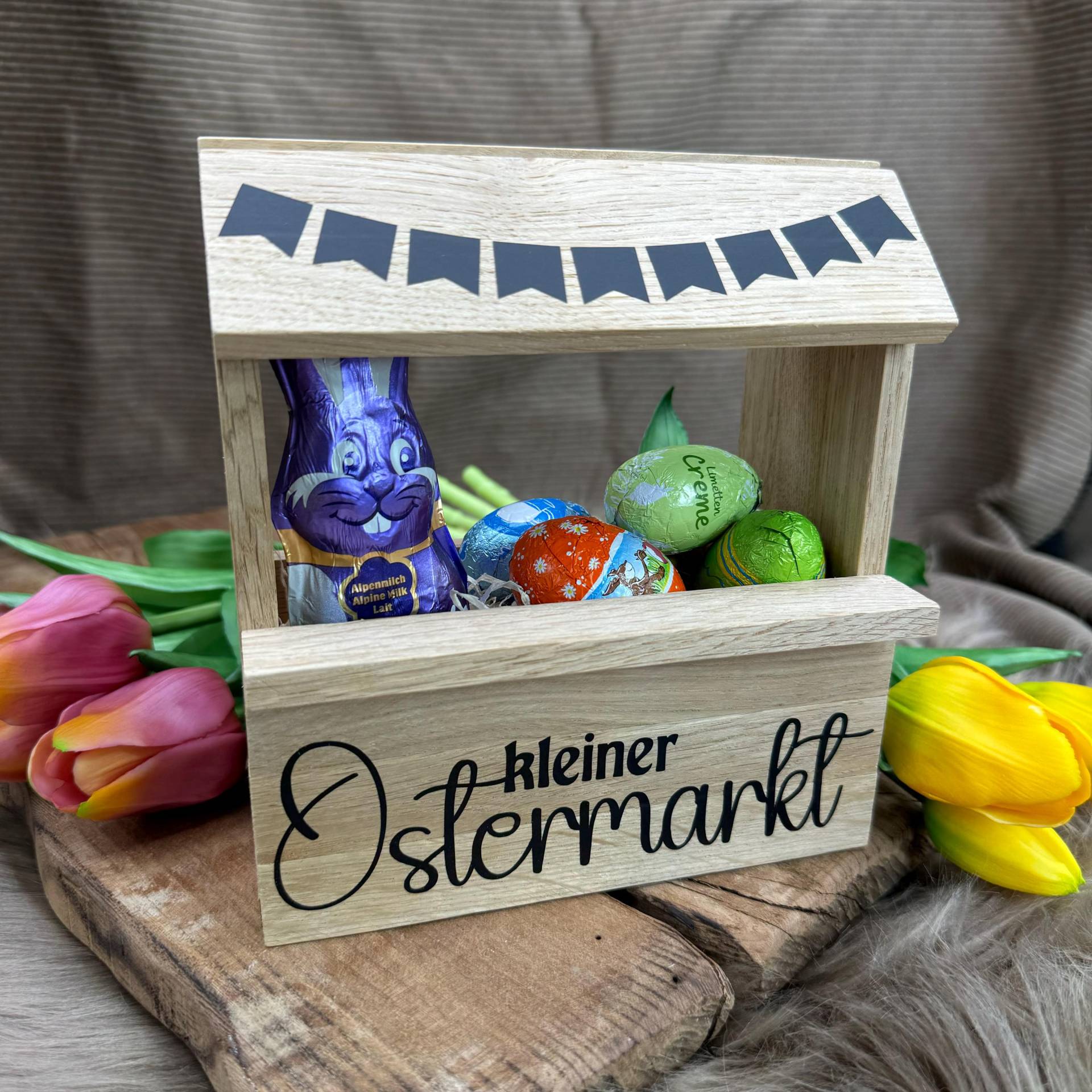 Kleiner Ostermarkt Ostern Korb Holzkorb Geschenk Eiche Leer Geschenkkorb Geschenkbox von Etsy - Kuestlich