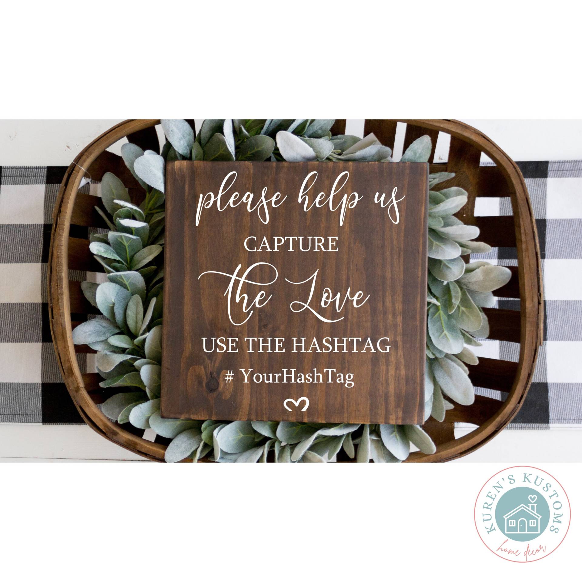 Helfen Sie Uns, Das Liebeszeichen Einzufangen | Benutzerdefiniertes Hashtag-Schild Für Hochzeiten Hochzeitsfotoschild Capture The Love Holzschild von Etsy - KurensKustoms