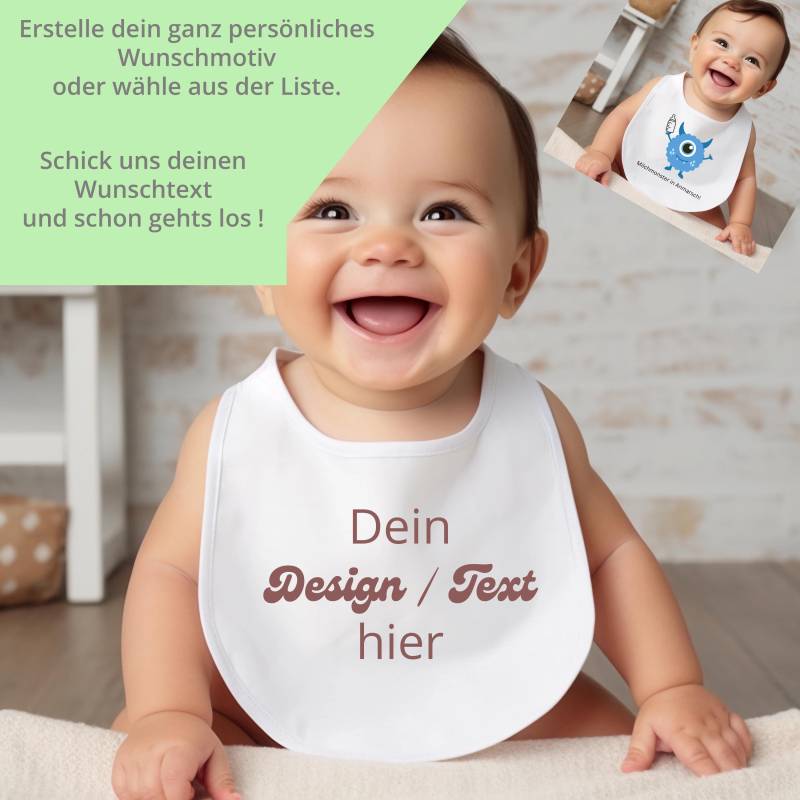 Baby Bio Lätzchen Personalisiert Mit Eigenem Motiv Und/Oder Namen von Etsy - Kuschelnestshop