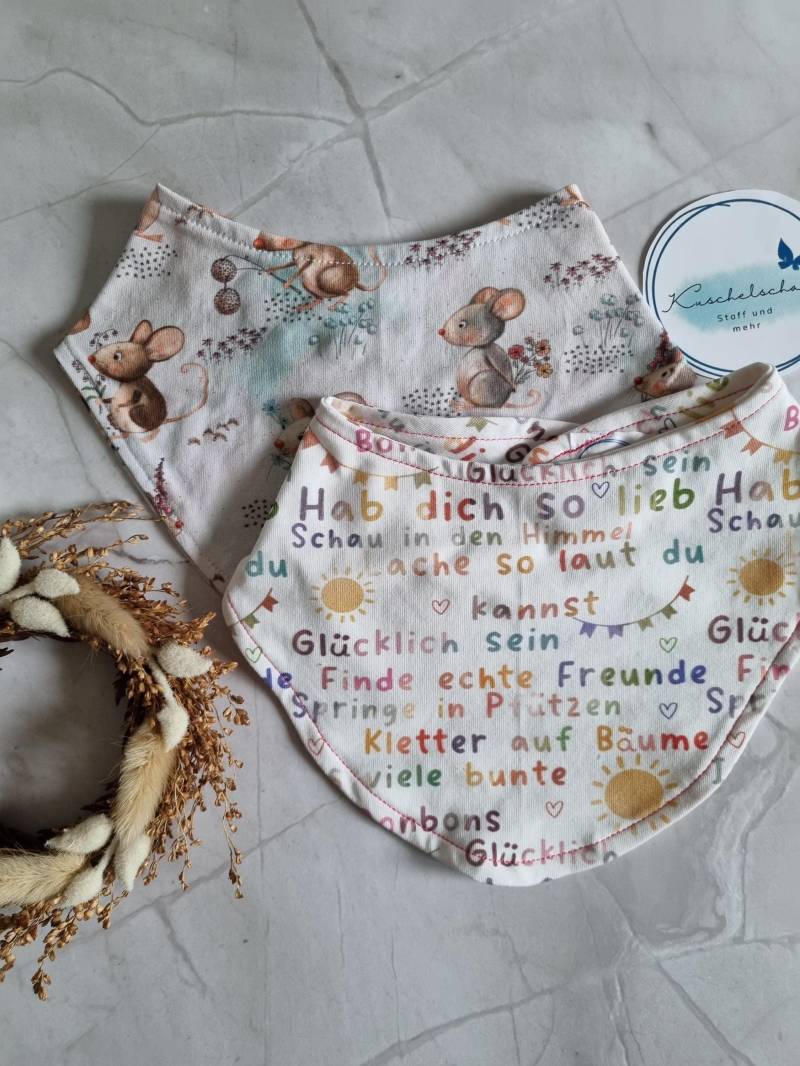 Organic Cotton Baby Scarf Jersey Bandana Set | Burp Cloth Set Soft & Washable Newborn Ideal Gift Babyshower von Etsy - Kuschelschals