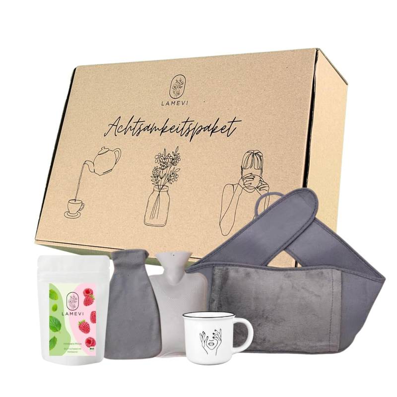 Achtsamkeit Geschenkbox - Bio Tee, Wärmflasche Gürtel, Motiv Tasse Ca. 200Ml Für Entspannung Und Wohlbefinden, Geschenk Sie von Etsy - LAMEVI