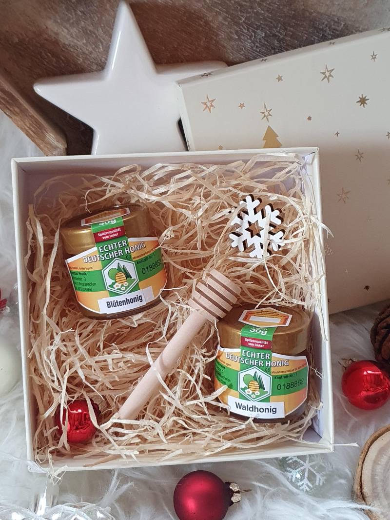 Kleines Weihnachtsgeschenk Geschenk Weihnachten Frauen Honig Geschenkbox Adventskalender Honigglas Geschenk-Set Laviosar von Etsy - LAVIOSAR