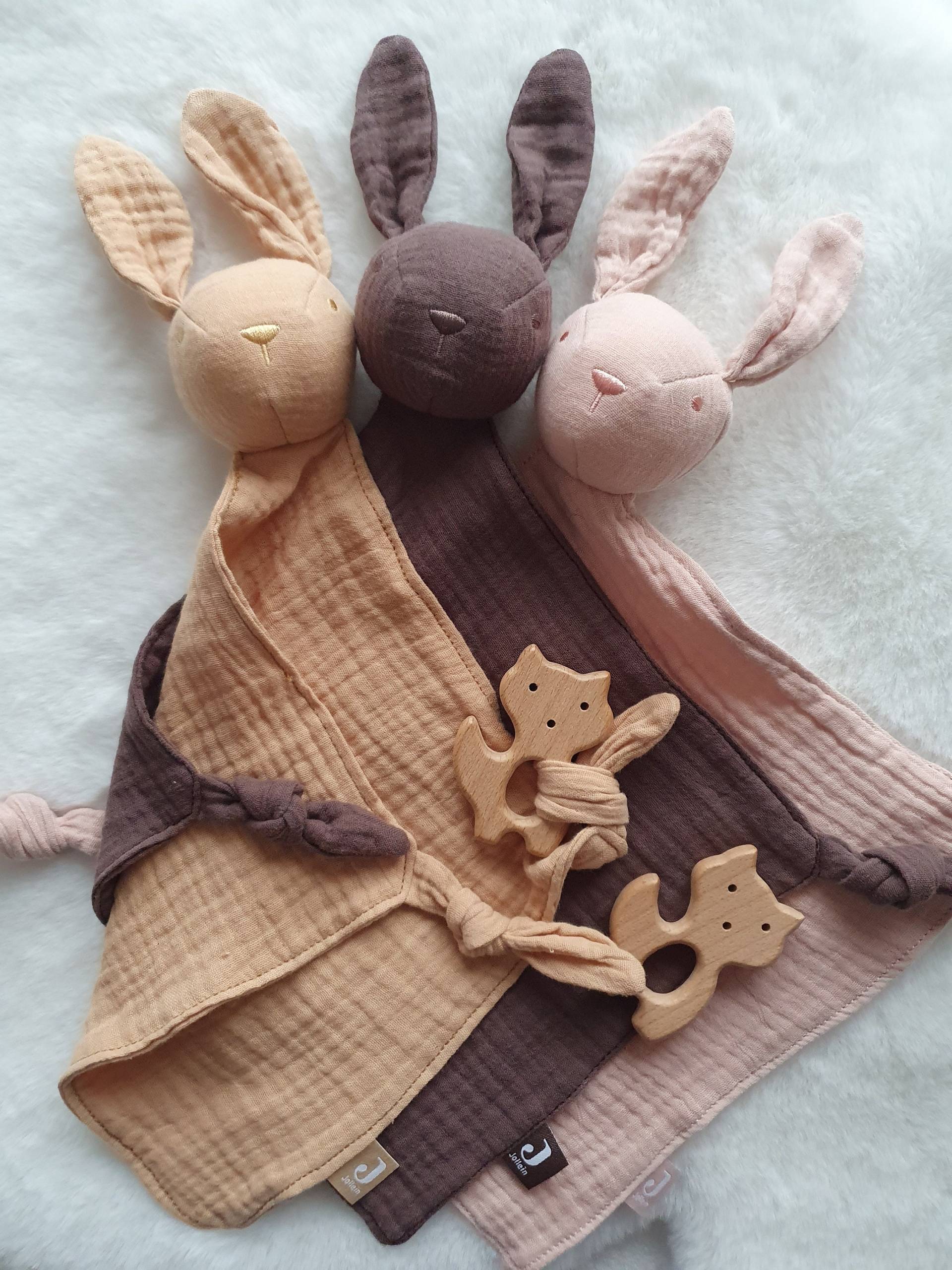 Schmusetuch Hase Schnuffelhase Musselin Schmusehase Baby Geschenk Mit Namen Geschenke Zur Geburt Beißring Laviosar von Etsy - LAVIOSAR