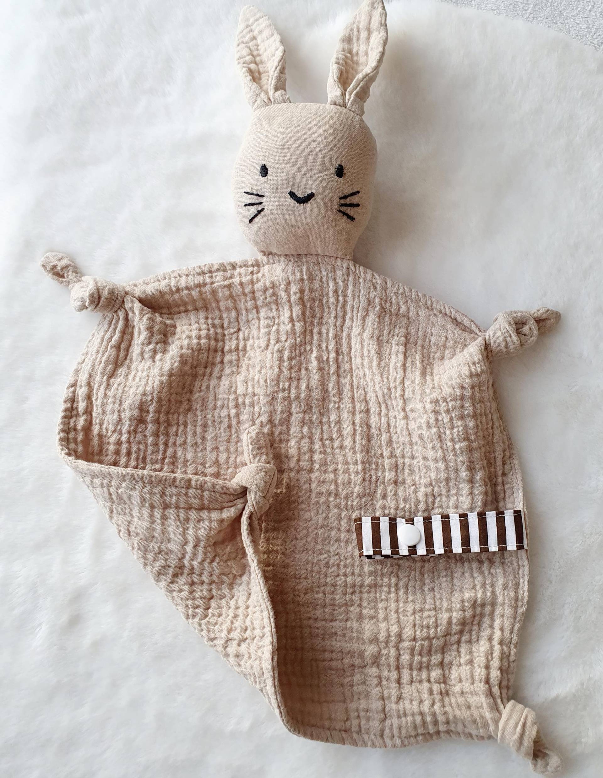 Schmusetuch Hase Schnuffelhase Musselin Schmusehase Baby Geschenk Mit Namen Geschenke Zur Geburt Beißring Laviosar von Etsy - LAVIOSAR