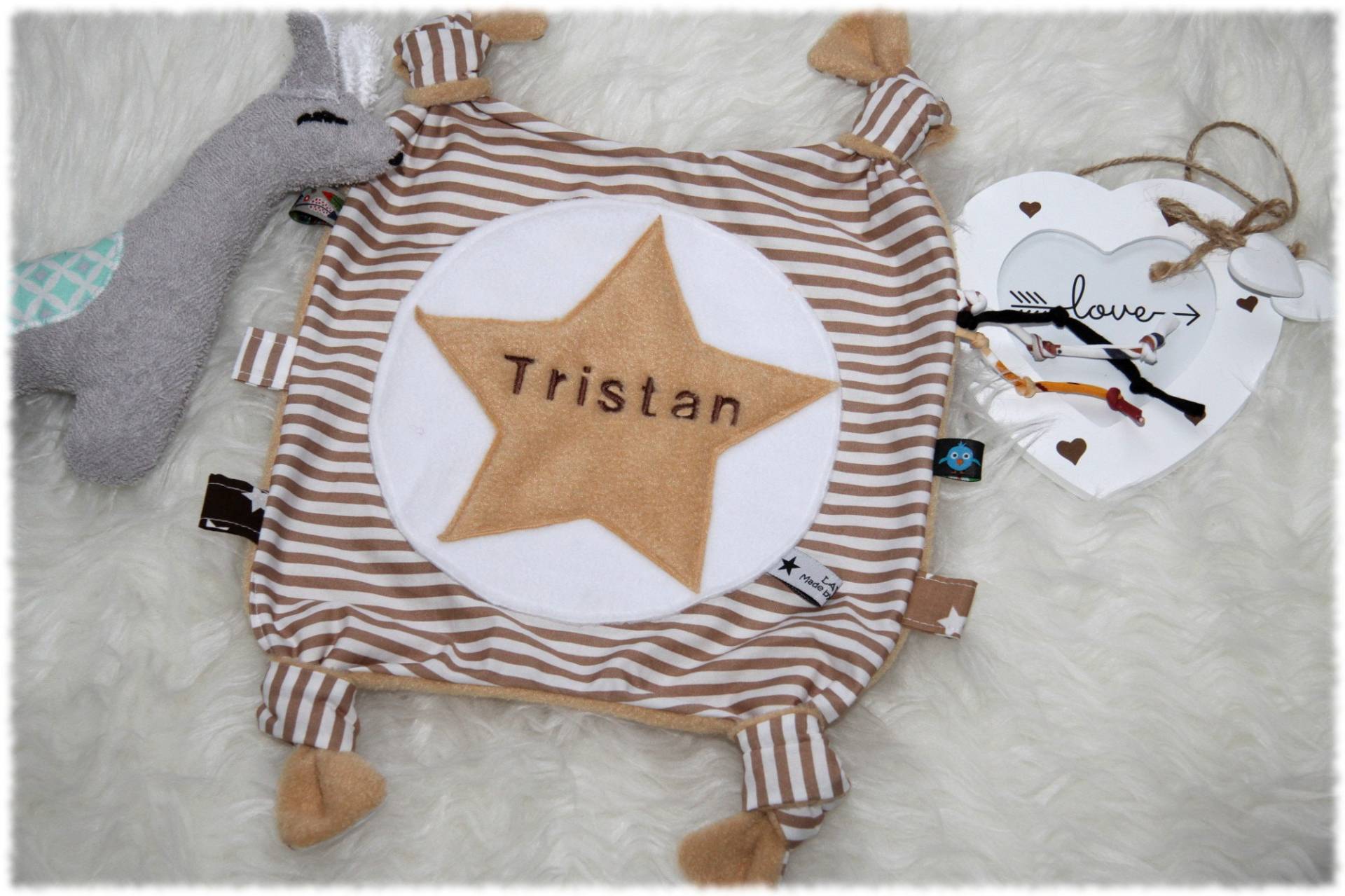 Schmusetuch Personalisiert Knistertuch Baby Geschenk Laviosar von Etsy - LAVIOSAR