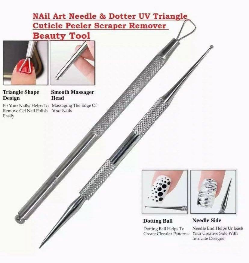 Nail Art Dotting Tool Gel Poliert Entferner Dreieck Stick Cuticle Peeler Beauty von Etsy - LHBLondonHandB