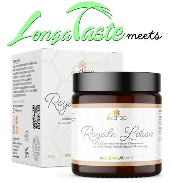 Bedrop Royale Lotion Bodylotion Mit Gelée Royale, Sheabutter & Akazienhonig 100G von Etsy - LONGATASTE