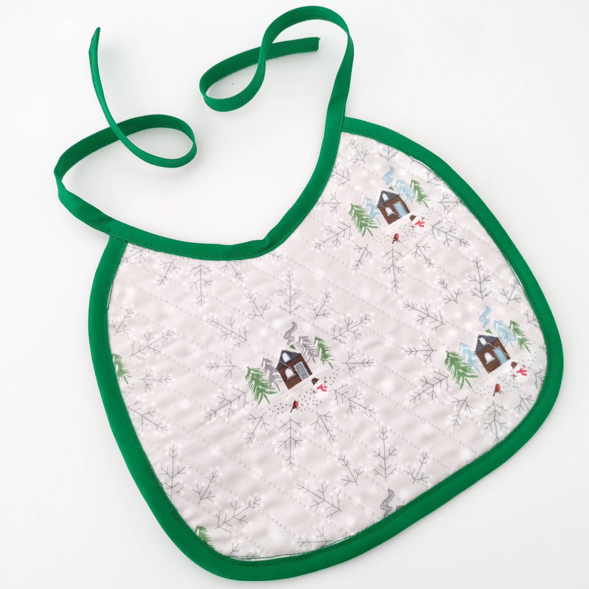 Baby Lätzchen - Haus Im Schnee Aus Baumwolle Fütterungslätzchen Moderne Babykleidung Babyaccessoires Neugeborenes von Etsy - LalikDesigns