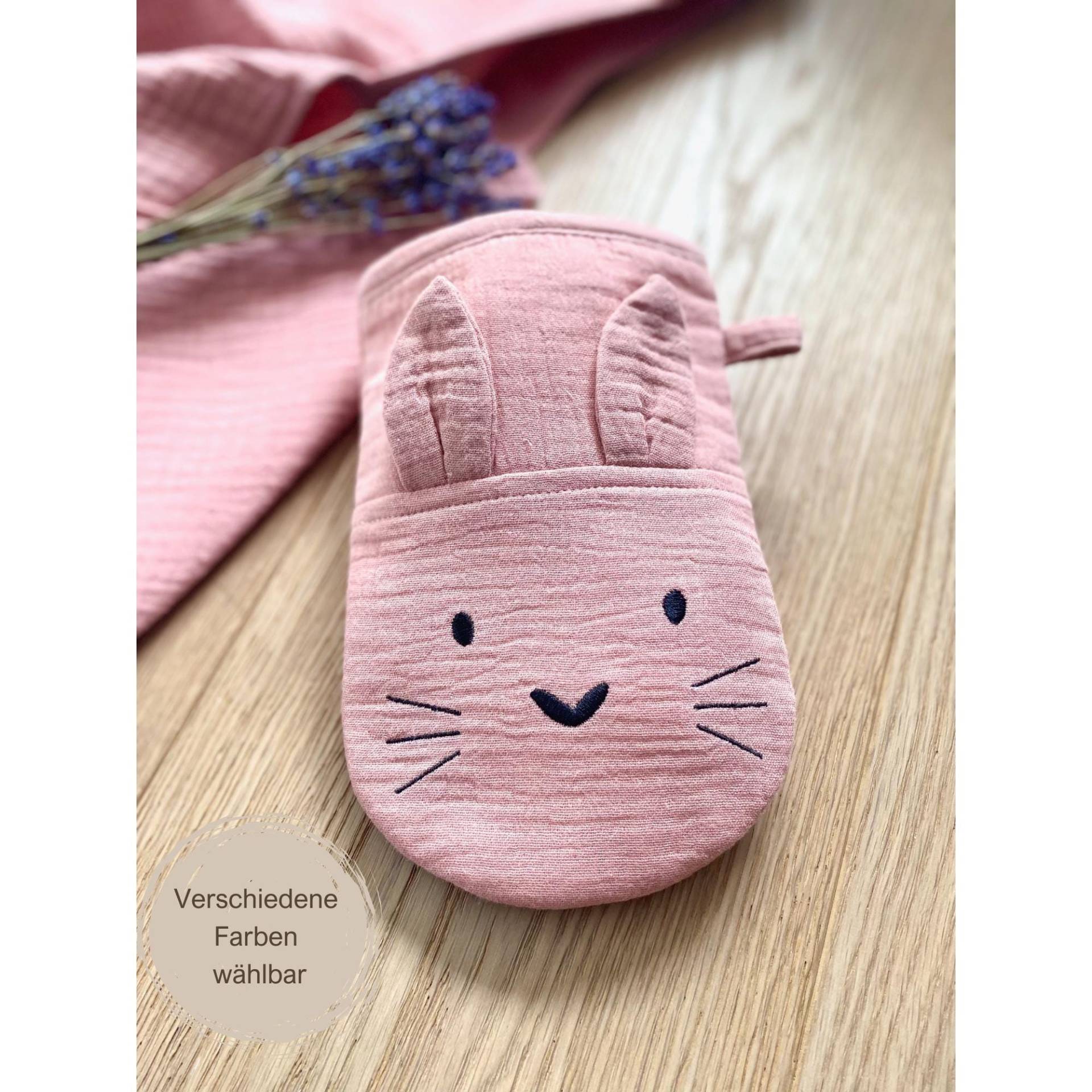 Waschhandschuh Hase Rosa Waschlappen Babywaschlappen Baby Geschenk Zur Geburt Taufe Babyparty Altrosa von Etsy - Lalilukids