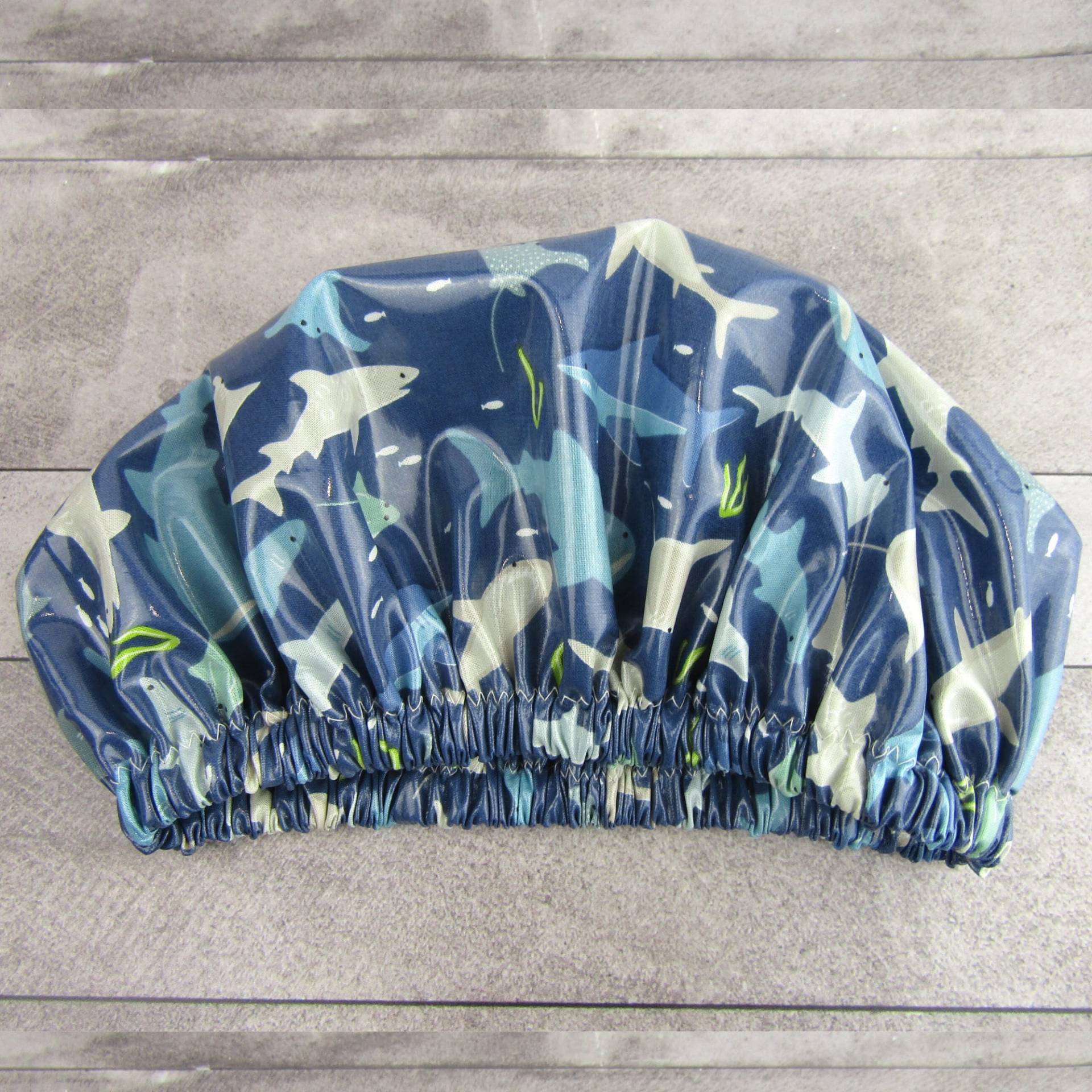 Kinder Duschhaube Blue Aussie Sharks & Stingers von Etsy - LaminatedCottonShop