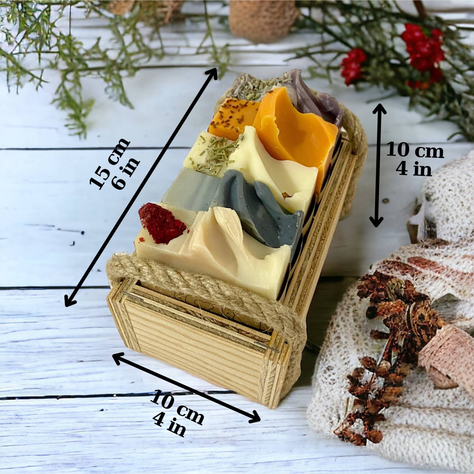 Handgemachte Naturseifen Vegan Set, Bad & Pflege, Seifen in Geschenkbox Aus Holz, Ausgefallenes Einweihungsgeschenk, Nachhaltige Schönheit Und Luxus von Etsy - LapinaNatural