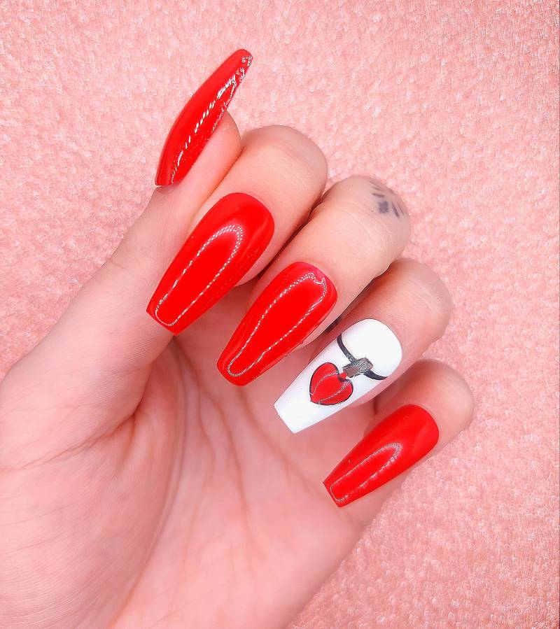 Wiederverwendbare Individuelle Kunstnägel | Press On Nails, 10Er-Set, Valentinstag-Kollektion 2022 von Etsy - LauraFeeDesOngles