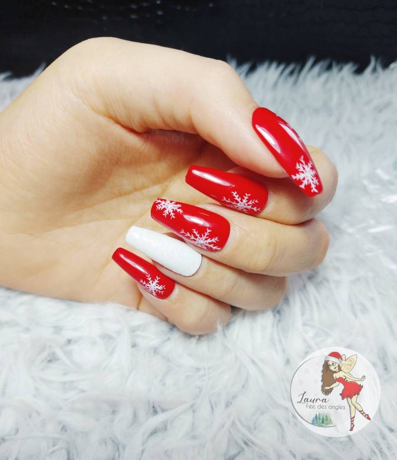 Wiederverwendbare Individuelle Kunstnägel | Press On Nails, 10Er-Set, Weihnachtskollektion 2021 von Etsy - LauraFeeDesOngles